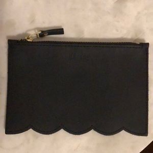 Never Used Thin Leather Matte Black Matine clutch